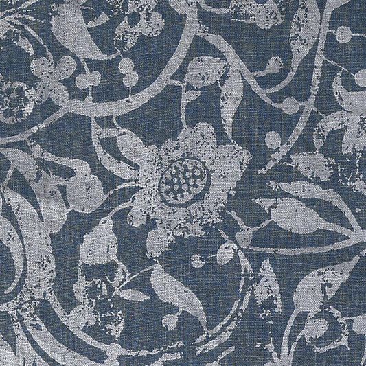 Duralee Monogram Be42522 | 193-Indigo  Print     - 297445