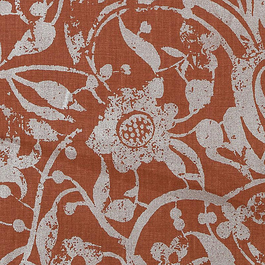 Duralee Monogram Be42522 | 214-Scarlet  Print     - 297447