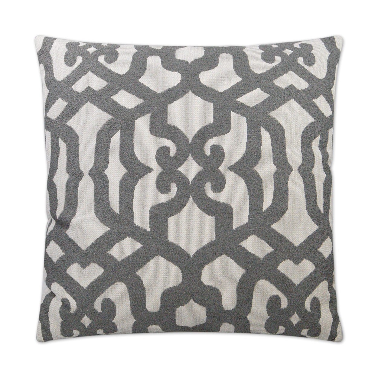 D.V. KAP HOME   24" x 24" Allure Pillow - Grey Traditional    - 2977-G-2424