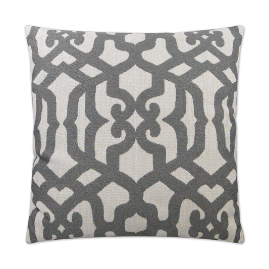 D.V. KAP HOME   24" x 24" Allure Pillow - Grey Traditional    - 2977-G-2424