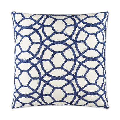 D.V. KAP HOME   24" x 24" Suave Pillow - Blue Nautical    - 2978-B-2424