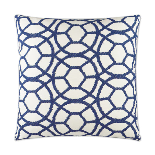 D.V. KAP HOME   24" x 24" Suave Pillow - Blue Nautical    - 2978-B-2424