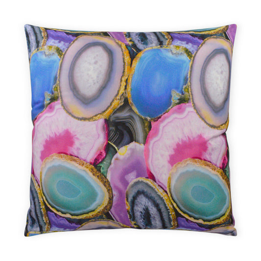 D.V. KAP HOME   24" x 24" Agate Pillow Abstract, Novelty    - 2979-2424