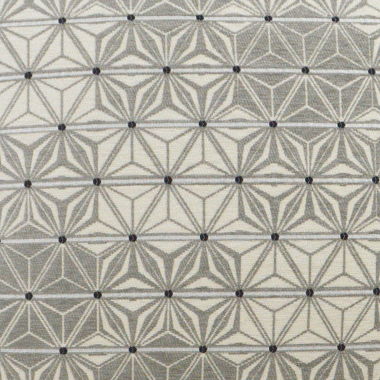 D.V. KAP HOME 2981-YARD Neptune Fabric Geometric  Grey   - Neptune
