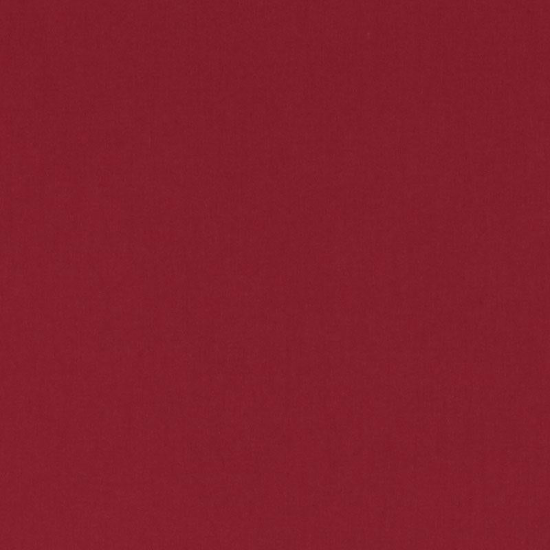 Deep red upholstery fabric swatch with smooth texture, rectangular shape.