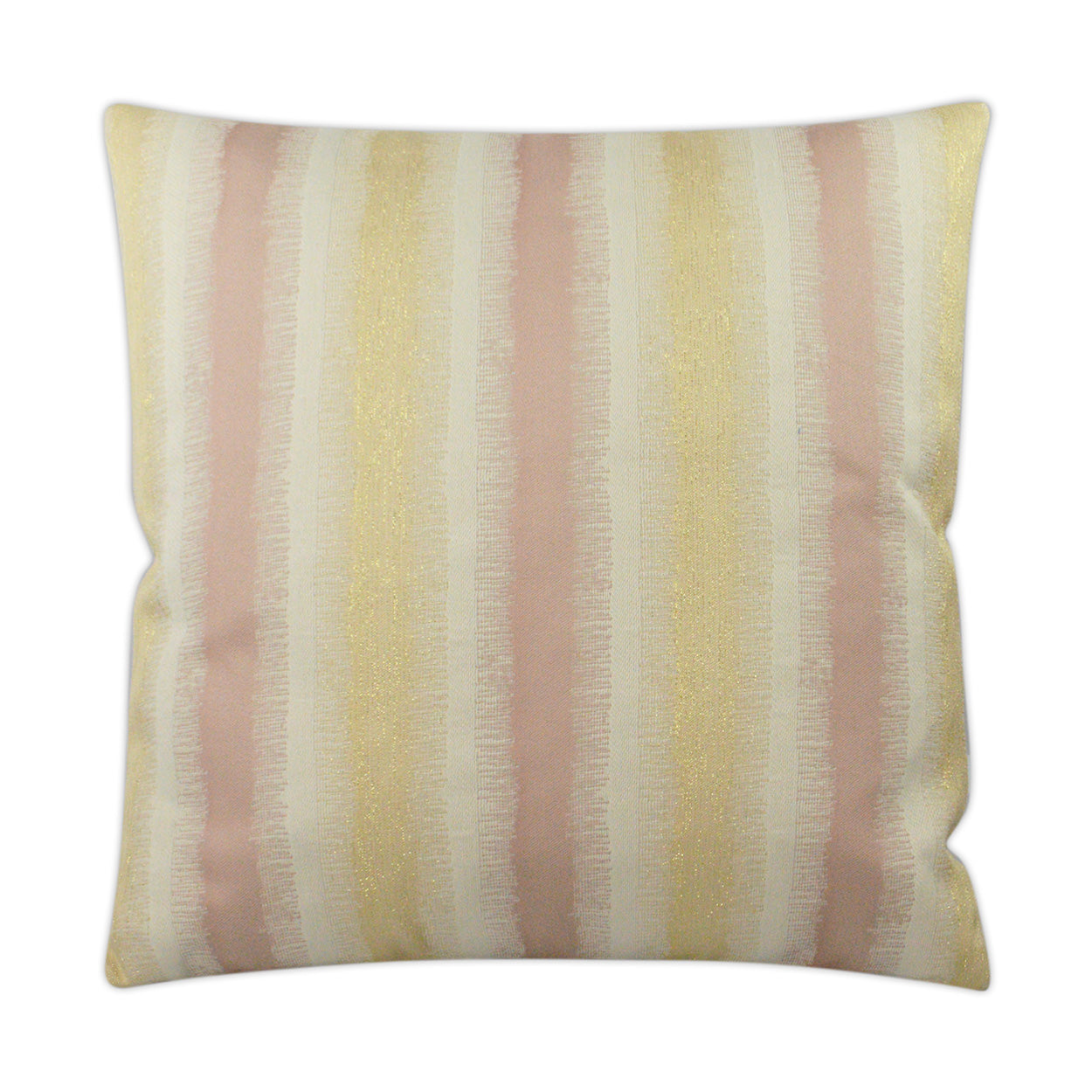 D.V. KAP HOME   24" x 24" Bedell Pillow - Rose Stripes    - 2983-R-2424