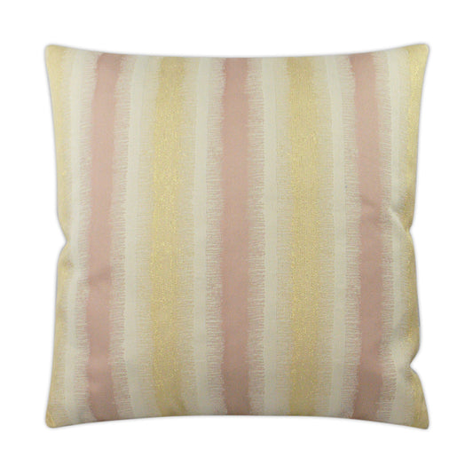 D.V. KAP HOME   24" x 24" Bedell Pillow - Rose Stripes    - 2983-R-2424