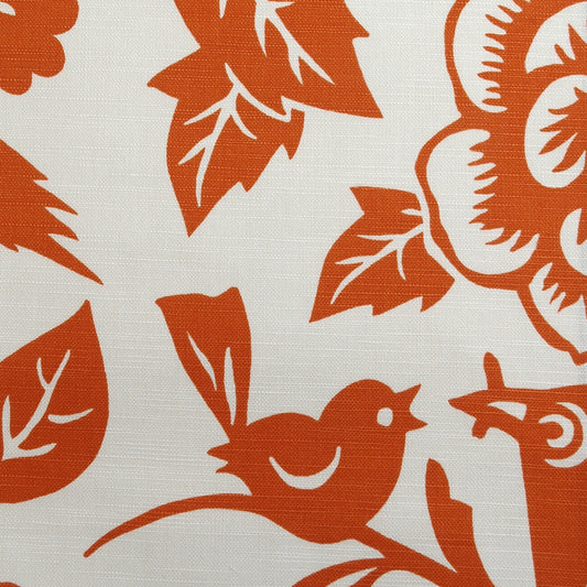 Duralee 20874 | 35-Tangerine  Print     - 298333