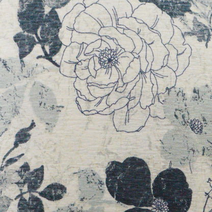 D.V. KAP HOME   24" x 24" Mademoiselle Pillow - Blue Floral    - 2990-B-2424