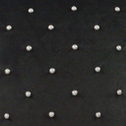 D.V. KAP HOME   24" x 24" Pearlesque Pillow - Charcoal Glam, Traditional, Circular - Dots    - 2996-CH-2424