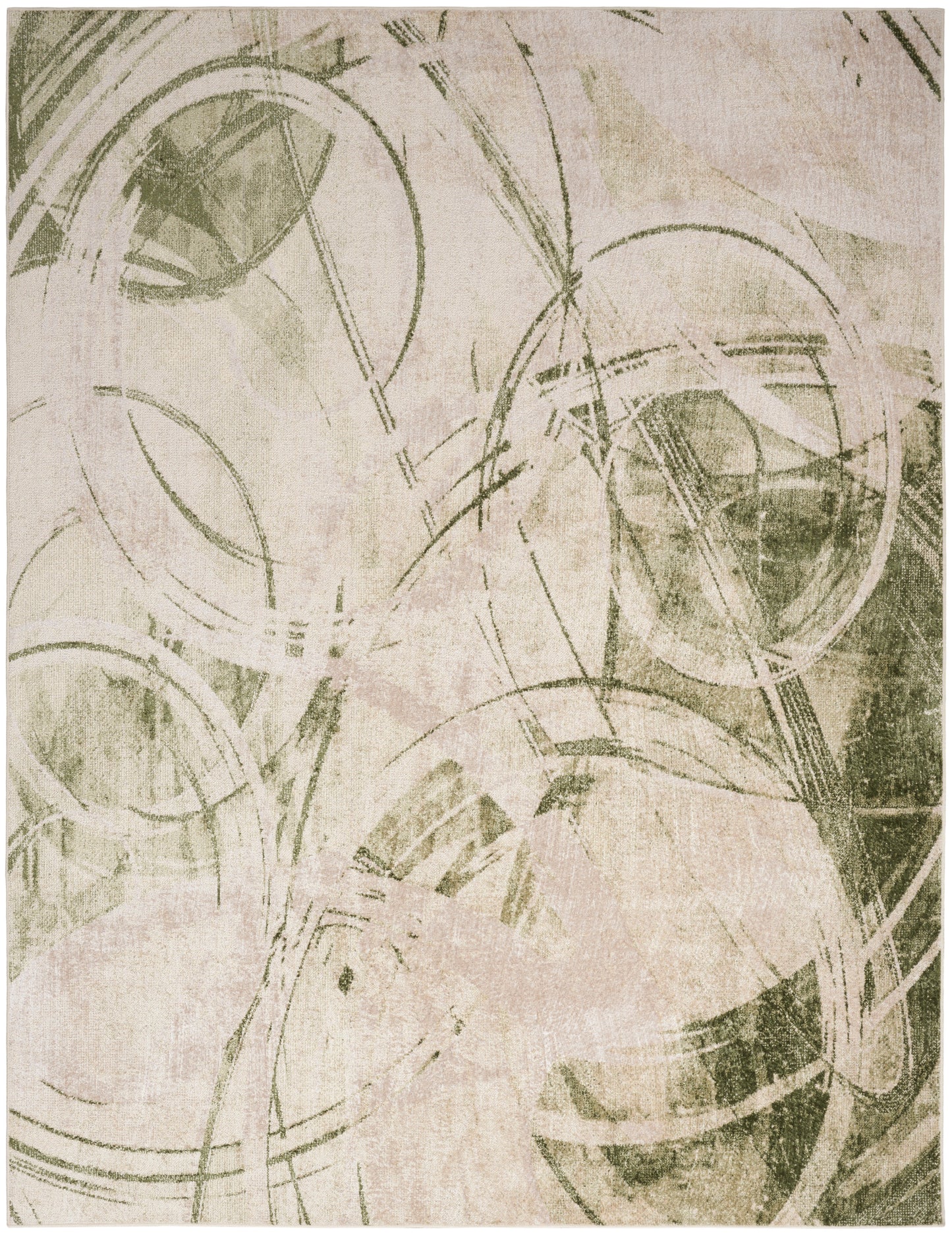Abstract beige and gray circular pattern wall art print; soft textured look, modern neutral decor.