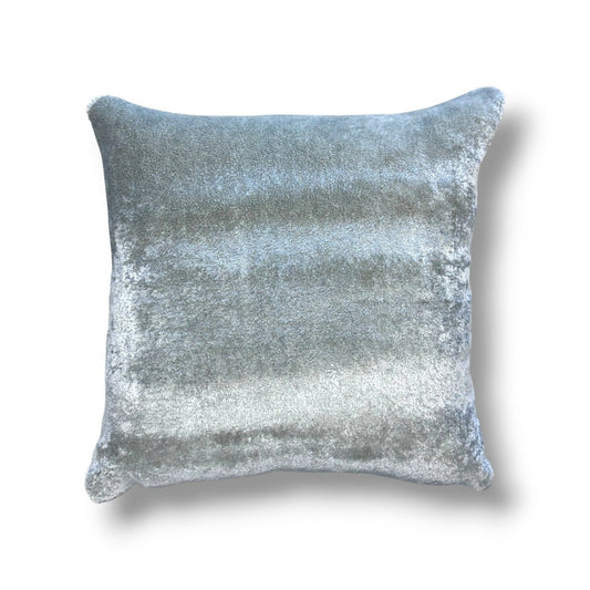 20" Silver Shimmer Velvet Pillow Cover