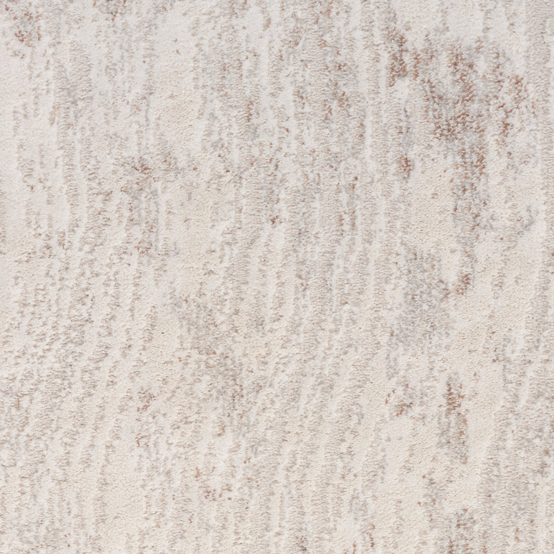 Beige cream textured runner rug with light brown streaks; soft pile for modern, neutral living spaces.