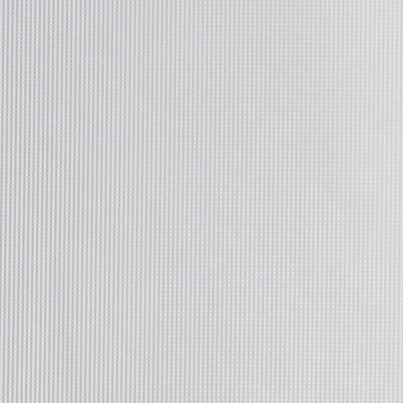 Light gray fabric swatch with fine vertical pinstripes and smooth woven texture.