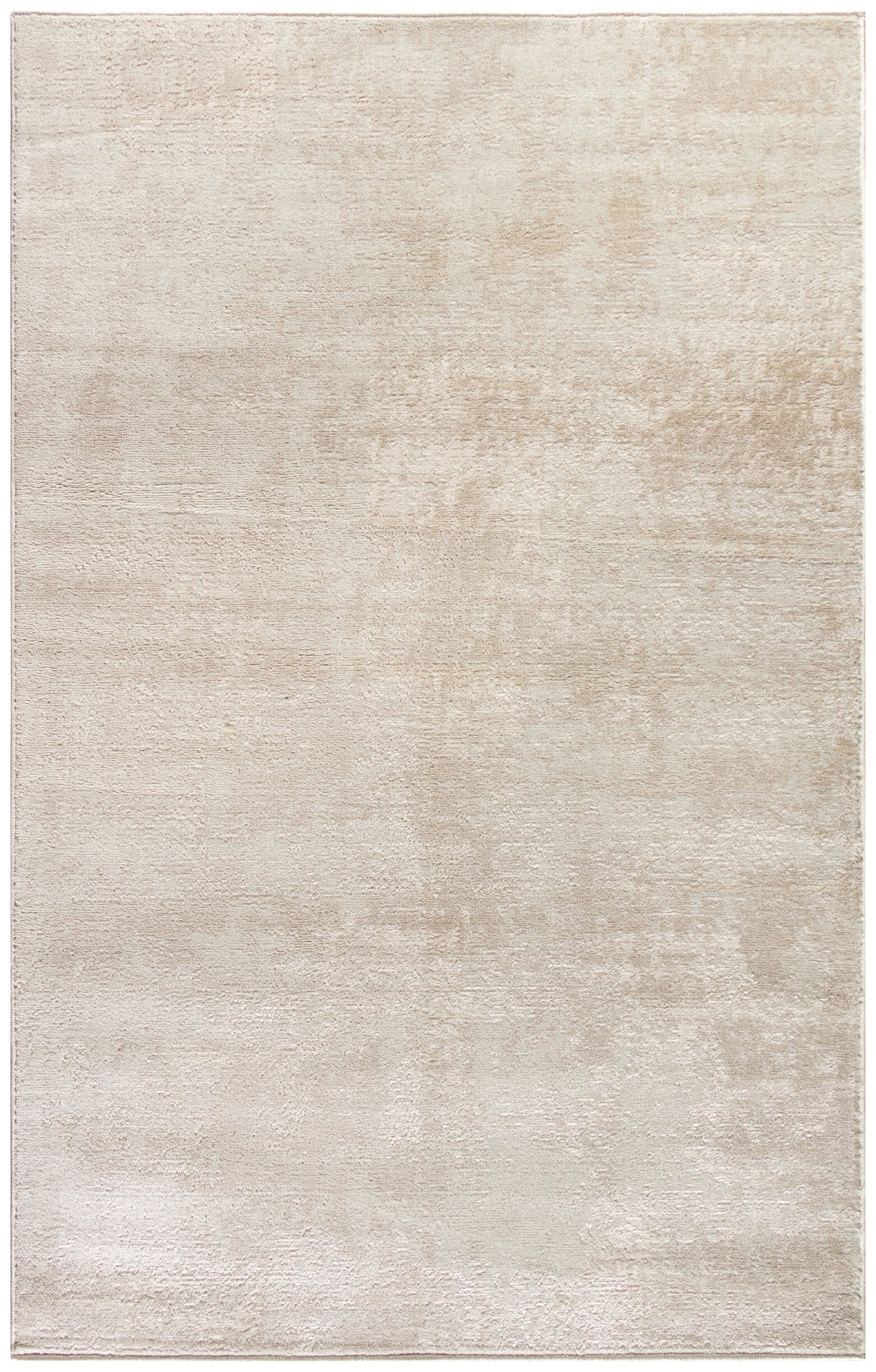Beige rectangular area rug with a soft, mottled texture; neutral, modern decor for living rooms.