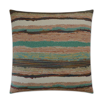 D.V. KAP HOME   24" x 24" Chindi Pillow - Multi Western Chic    - 3013-M-2424