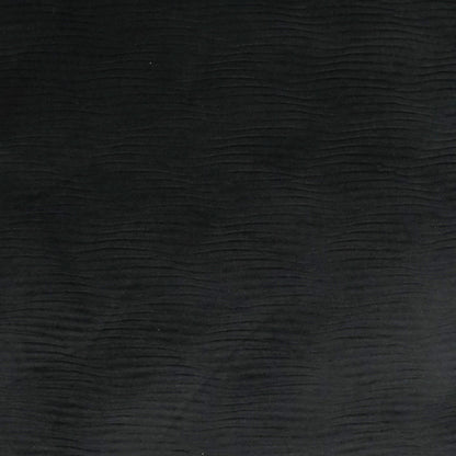 Black solid pillow with subtle horizontal ripple texture and soft matte finish; 24" x 24