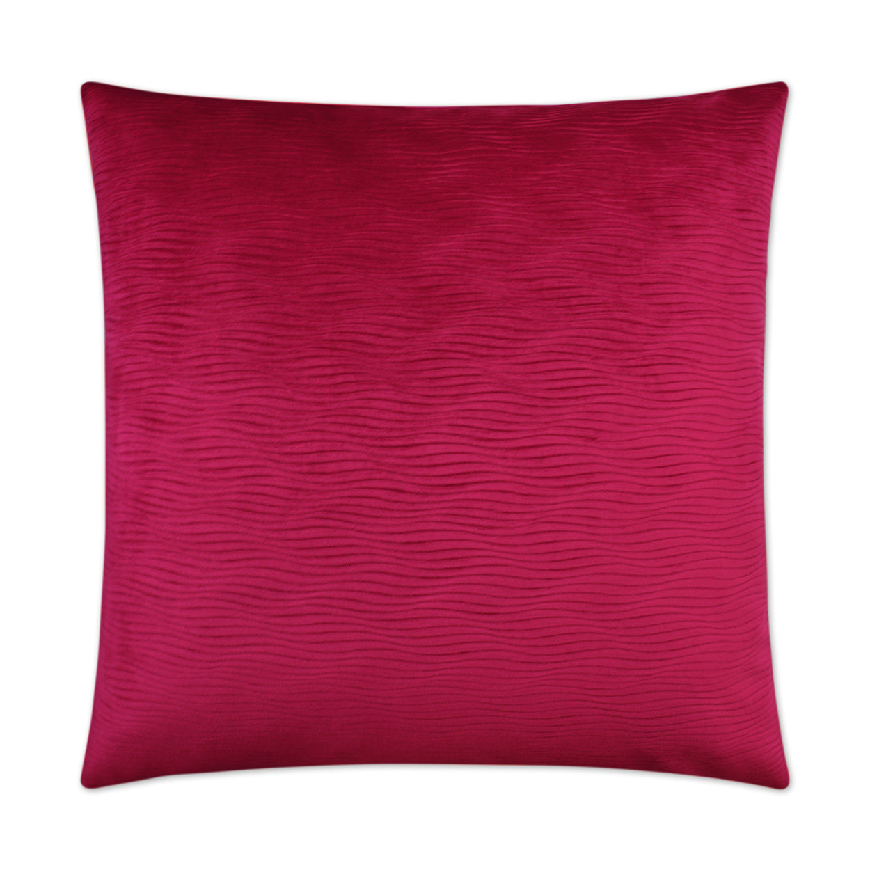 D.V. KAP HOME   24" x 24" Stream Pillow - Fuchsia Solid    - 3015-F-2424