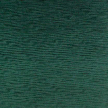 Teal-green pillow fabric with subtle wavy ripple texture and a soft ribbed surface.