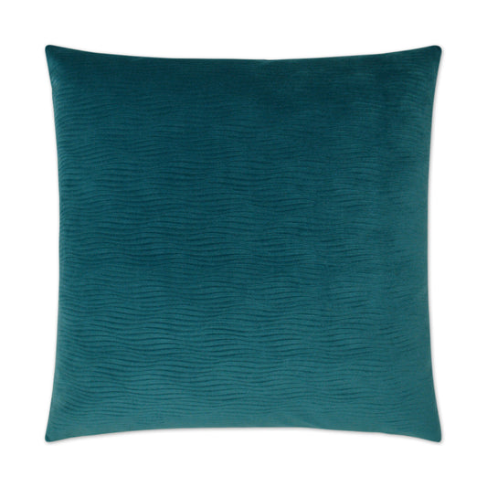 D.V. KAP HOME   24" x 24" Stream Pillow - Peacock Solid    - 3015-P-2424