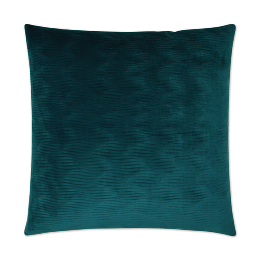 D.V. KAP HOME   24" x 24" Stream Pillow - Teal Solid    - 3015-T-2424