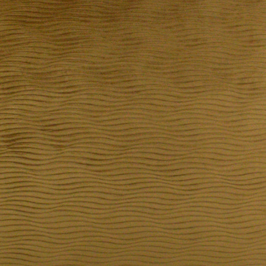 Golden tan fabric with subtle wavy horizontal lines; woven textile texture for upholstery or crafts.