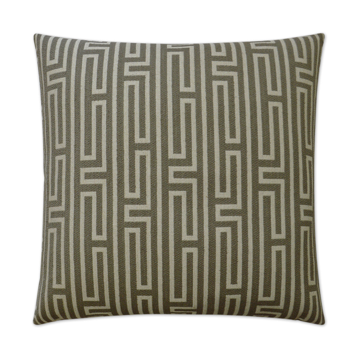D.V. KAP HOME   24" x 24" Pandora Pillow - Grey Geometric    - 3026-G-2424