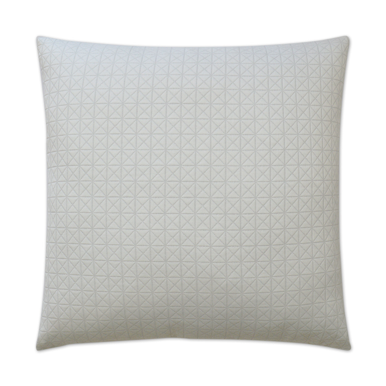 D.V. KAP HOME   24" x 24" Diamante Pillow - Silver Geometric    - 3027-S-2424