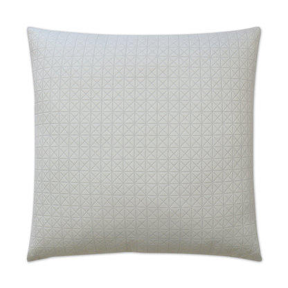 D.V. KAP HOME   24" x 24" Diamante Pillow - Silver Geometric    - 3027-S-2424