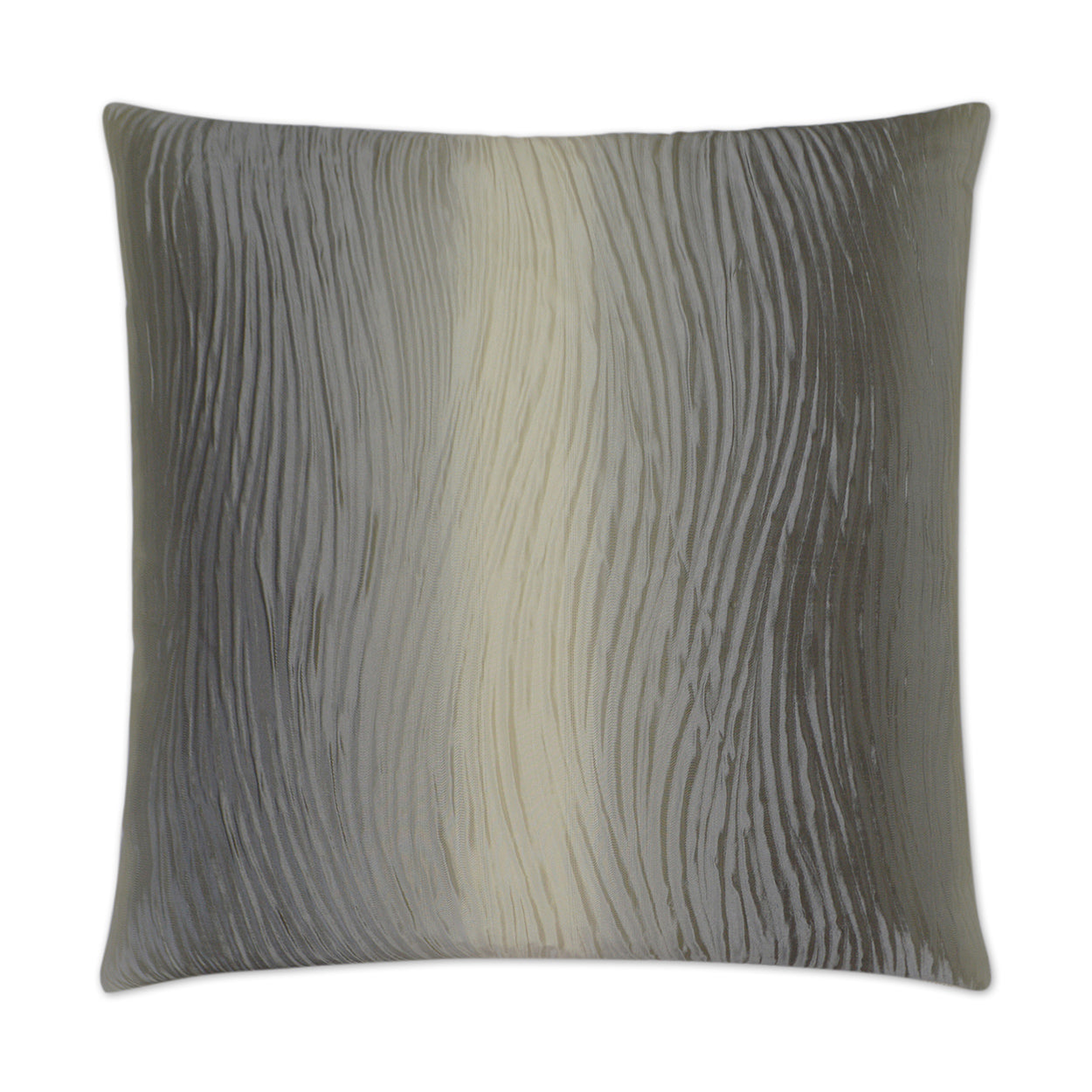 D.V. KAP HOME   24" x 24" Rhythm Pillow - Ivory Textured, Transitional    - 3030-I-2424