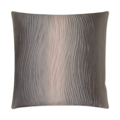 Pink textured decorative square pillow, 24 x 24 inches.