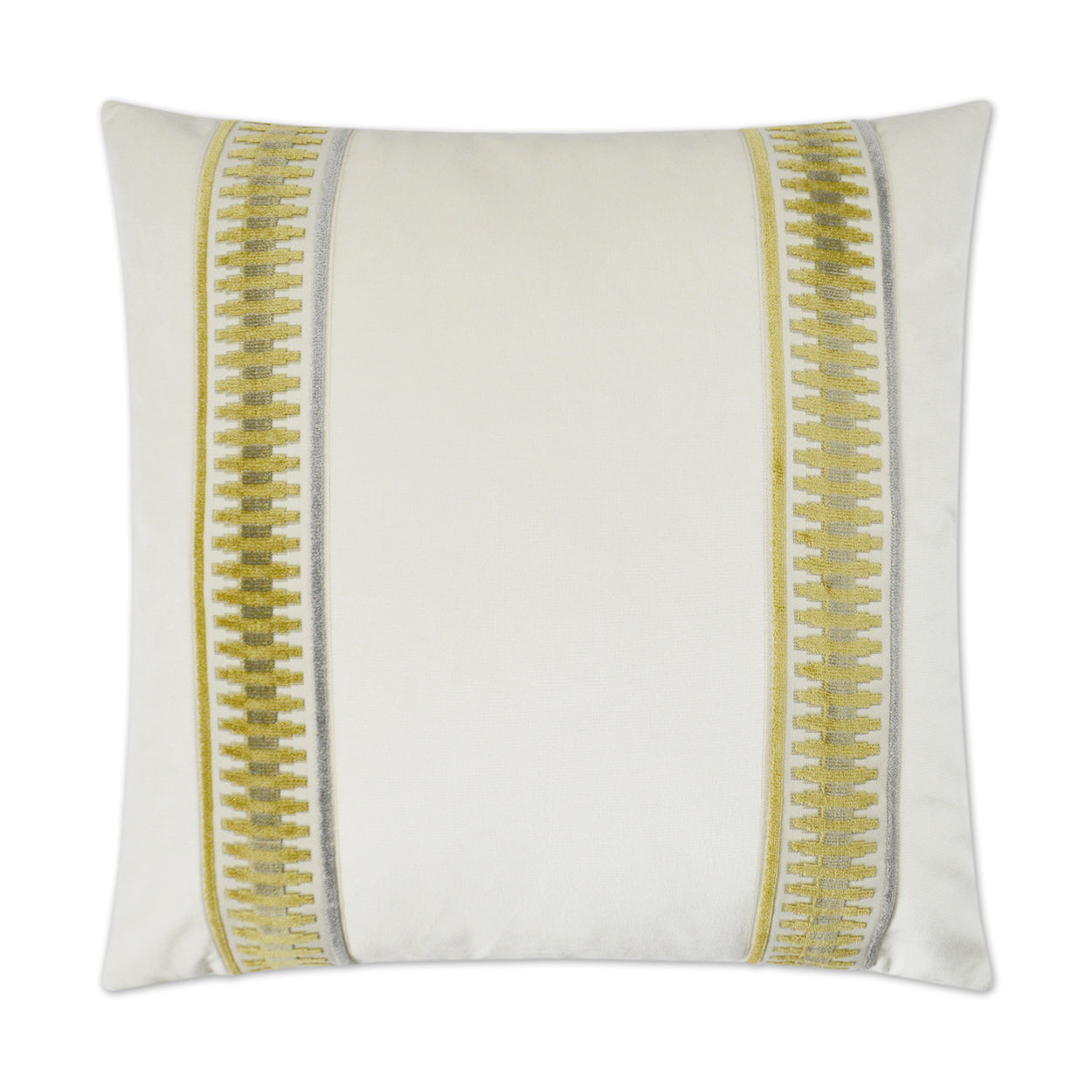 D.V. KAP HOME   24" x 24" Antibes Traditional, Band / Ribbon    - 3033-Y-2424