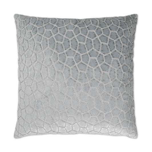 D.V. KAP HOME   24" x 24" Flintstone Pillow - Glacier Solid, Textured, Geometric    - 3038-G-2424