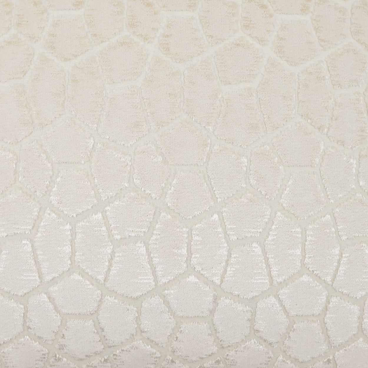 Ivory solid pillow with a textured, cracked reptile-skin pattern and subtle sheen; 24" x 24