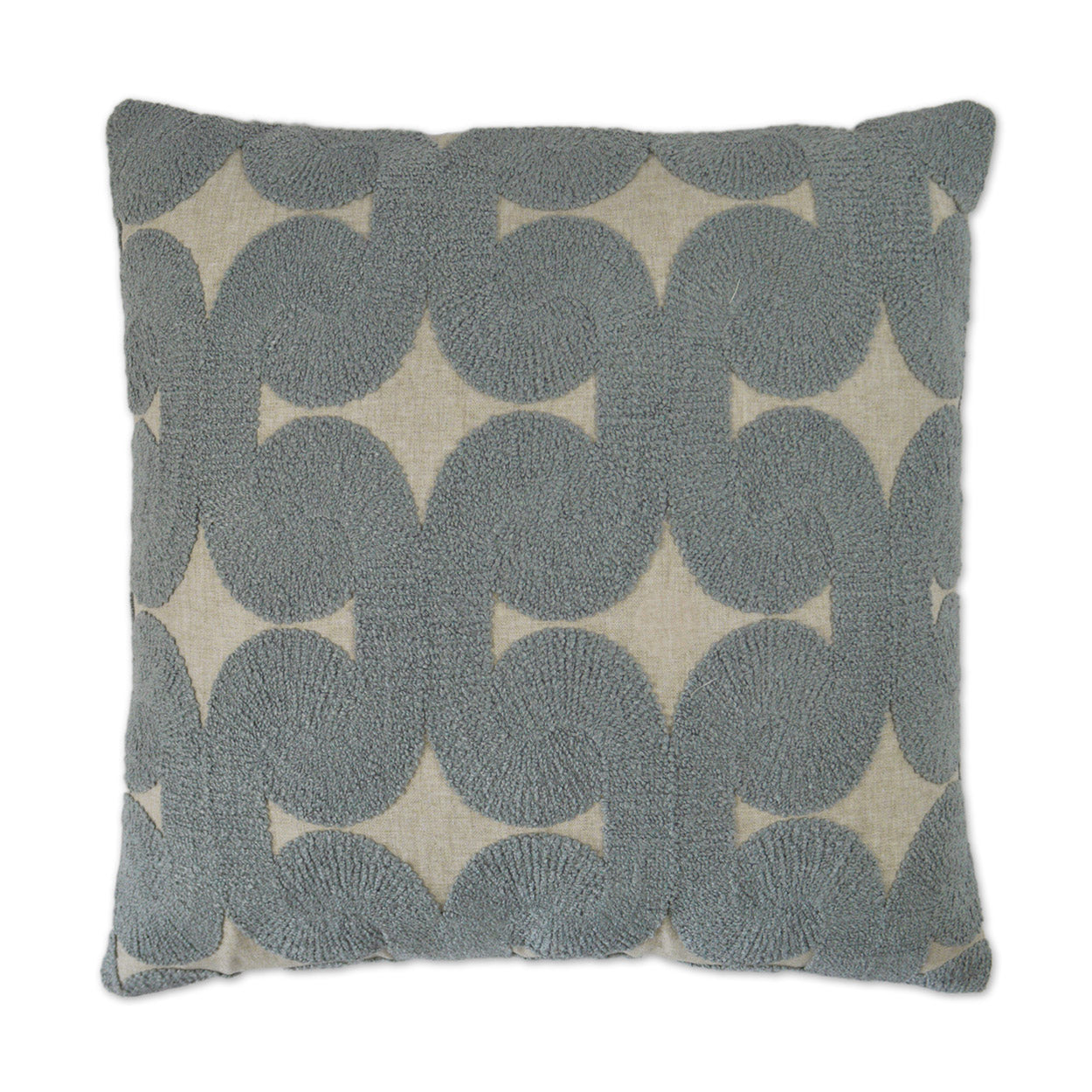 D.V. KAP HOME   24" x 24" Posh Den Pillow - Mist Textured, Global    - 3040-M-2424