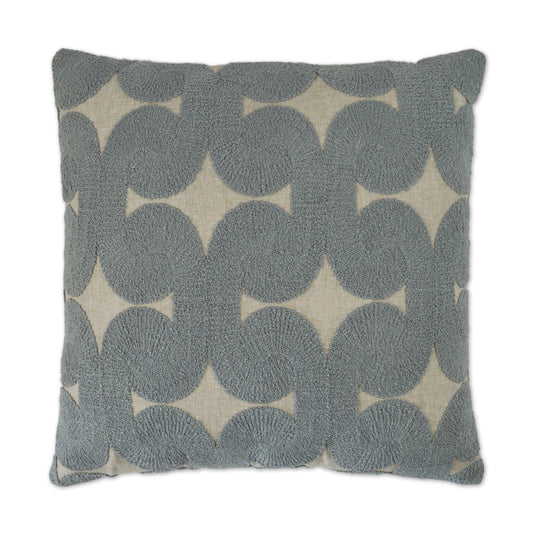 D.V. KAP HOME   24" x 24" Posh Den Pillow - Mist Textured, Global    - 3040-M-2424