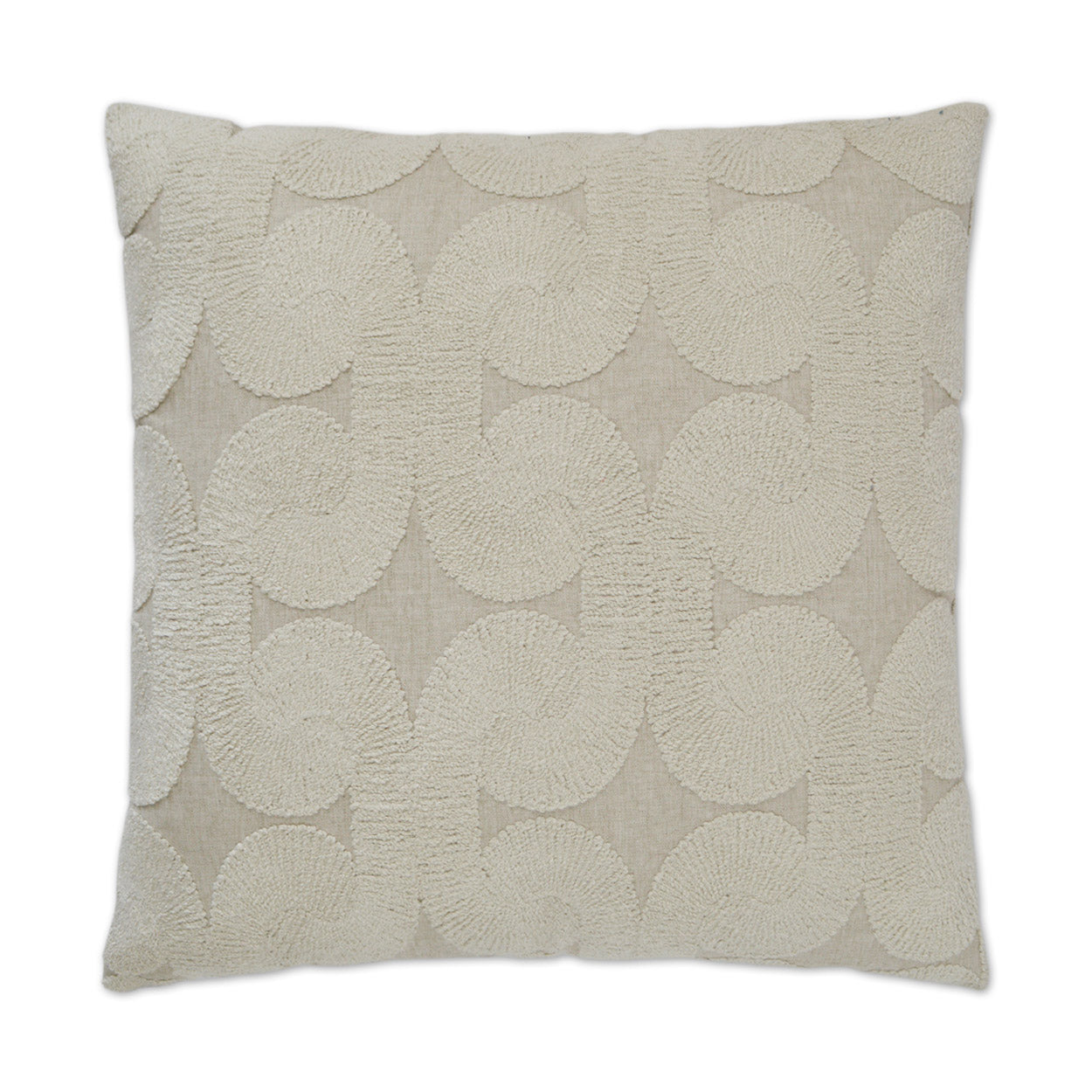 D.V. KAP HOME   24" x 24" Posh Den Pillow - Natural Textured, Global    - 3040-N-2424