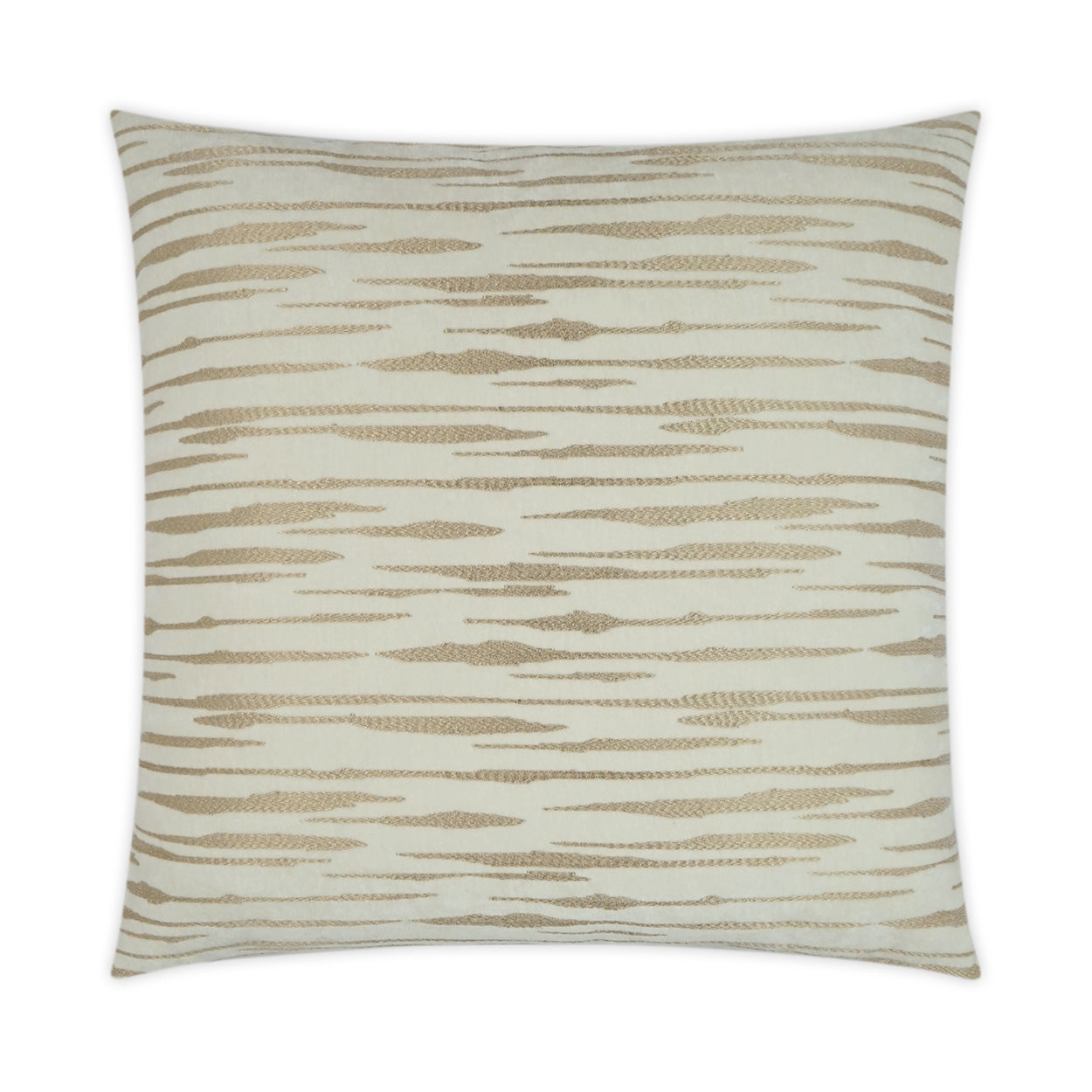 D.V. KAP HOME   24" x 24" Davos Pillow - Cream Glam, Transitional    - 3047-C-2424