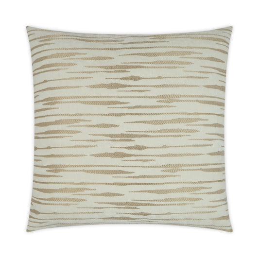 D.V. KAP HOME   24" x 24" Davos Pillow - Cream Glam, Transitional    - 3047-C-2424