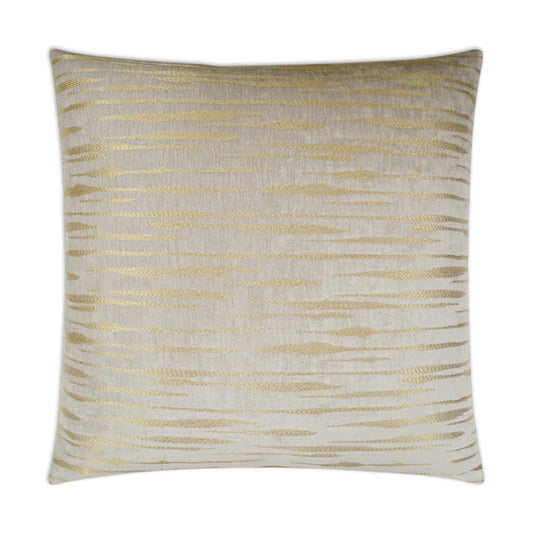 D.V. KAP HOME   24" x 24" Davos Pillow - Fog Glam, Transitional    - 3047-F-2424