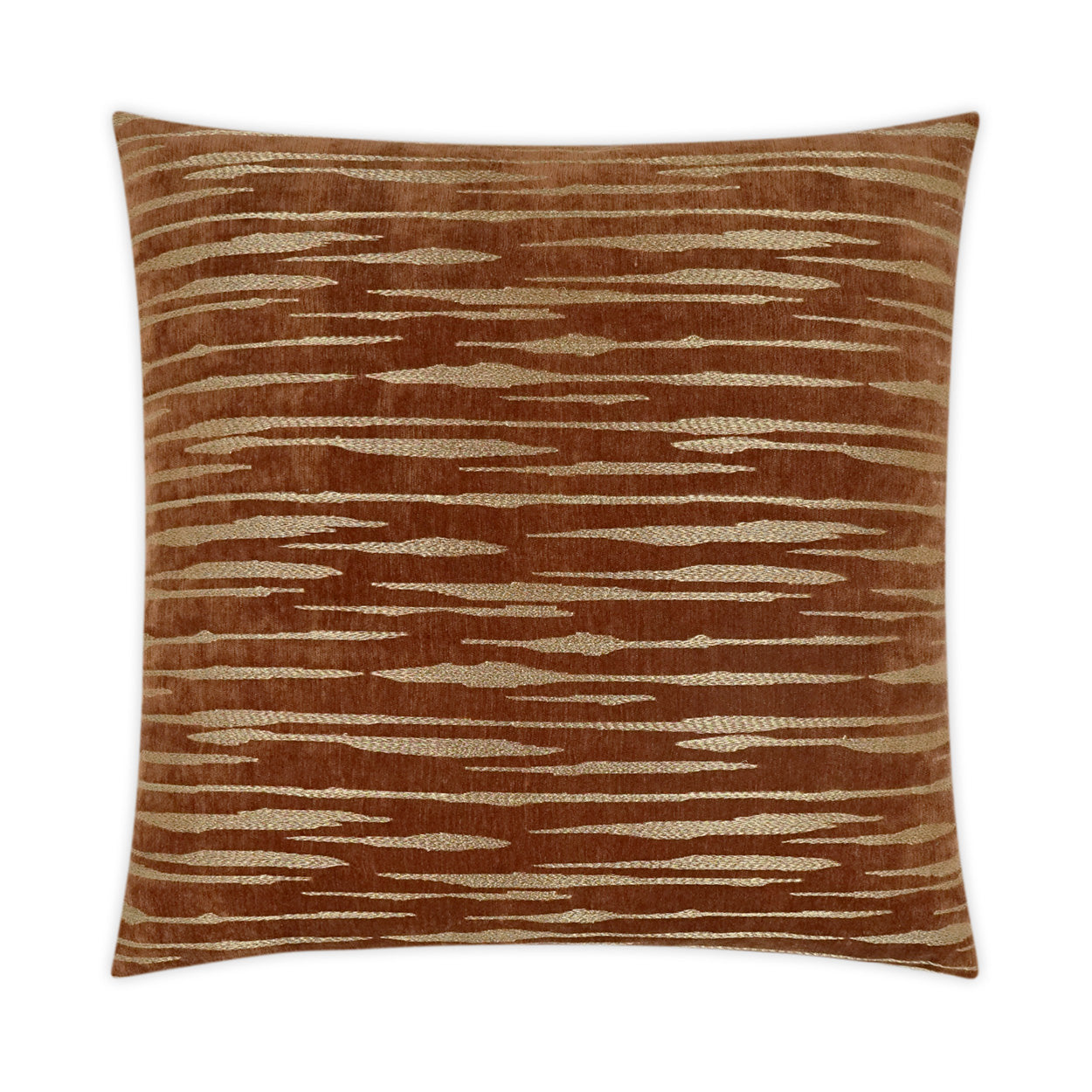 D.V. KAP HOME   24" x 24" Davos Pillow - Rust Glam, Transitional    - 3047-R-2424