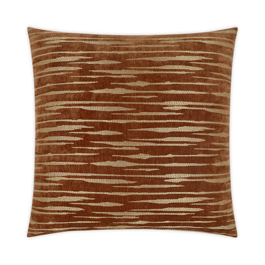 D.V. KAP HOME   24" x 24" Davos Pillow - Rust Glam, Transitional    - 3047-R-2424