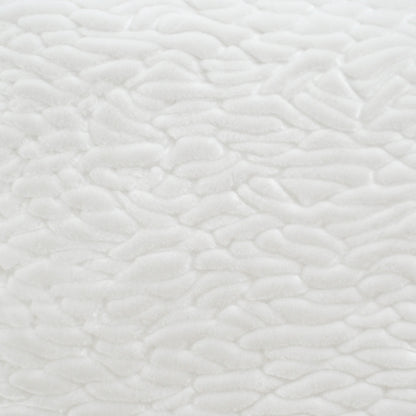 D.V. KAP HOME   24" x 24" Callard Pillow - Snow Solid, Faux Fur    - 3053-S-2424