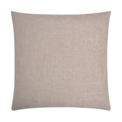 Blush solid square pillow, 24" x 24", for living room decor.