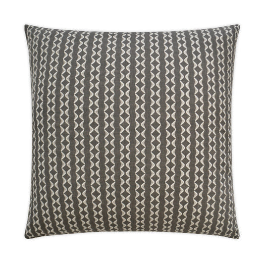 D.V. KAP HOME   24" x 24" Notch Pillow - Greystone Transitional    - 3057-G-2424