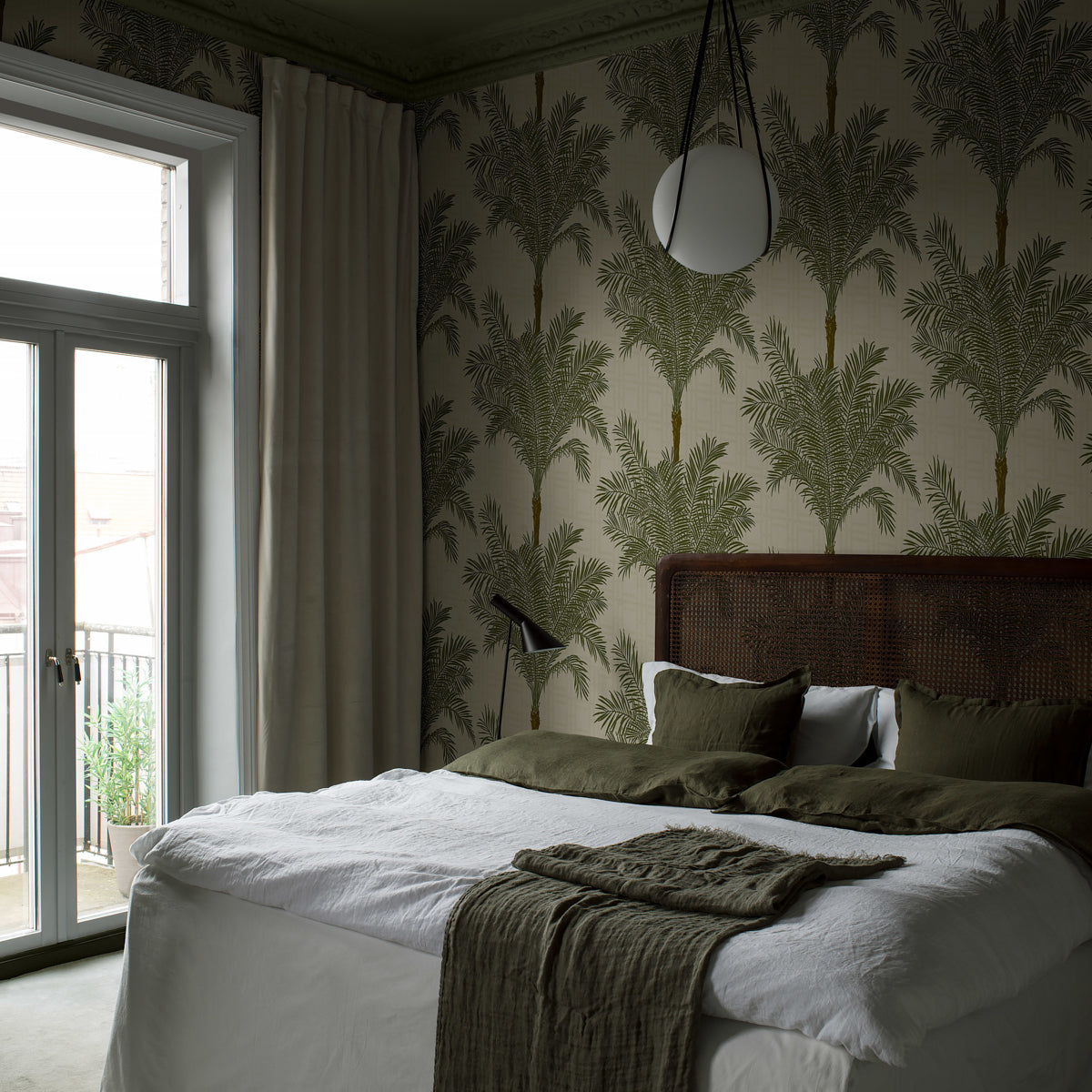 SCHUMACHER WALLCOVERING  BORASTAPETER COPACABANA   PALM   - 3060