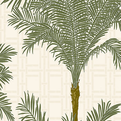 SCHUMACHER WALLCOVERING  BORASTAPETER COPACABANA   PALM   - 3060