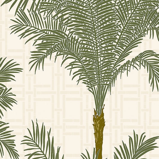 SCHUMACHER WALLCOVERING  BORASTAPETER COPACABANA   PALM   - 3060