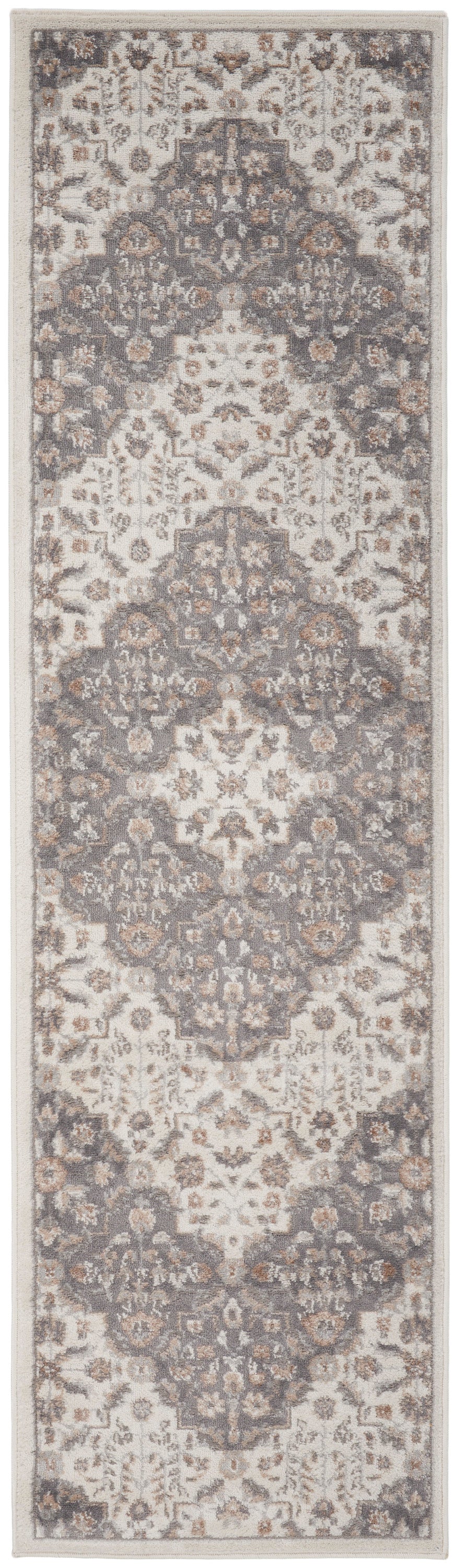 Nourison Rugs Nourison Home   Transitional 8' Runner    - 099446840745