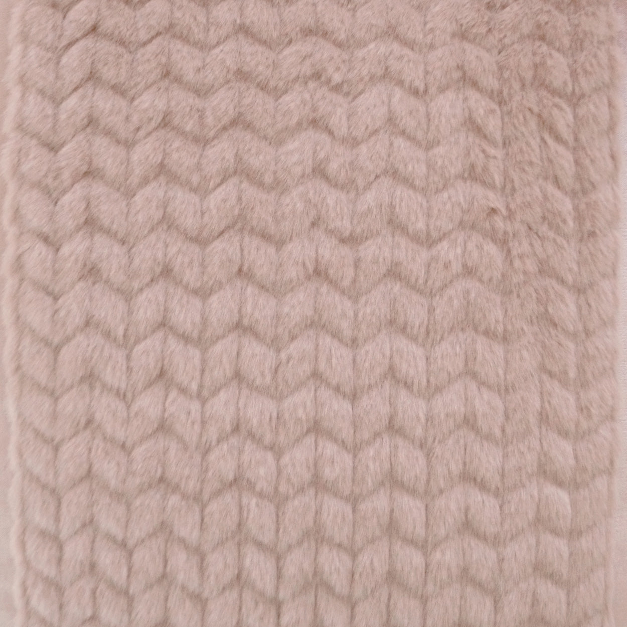 D.V. KAP HOME   24" x 24" Dainty Band Pillow - Blush Transitional, Band / Ribbon, Chevron, Faux Fur    - 3076-B-2424